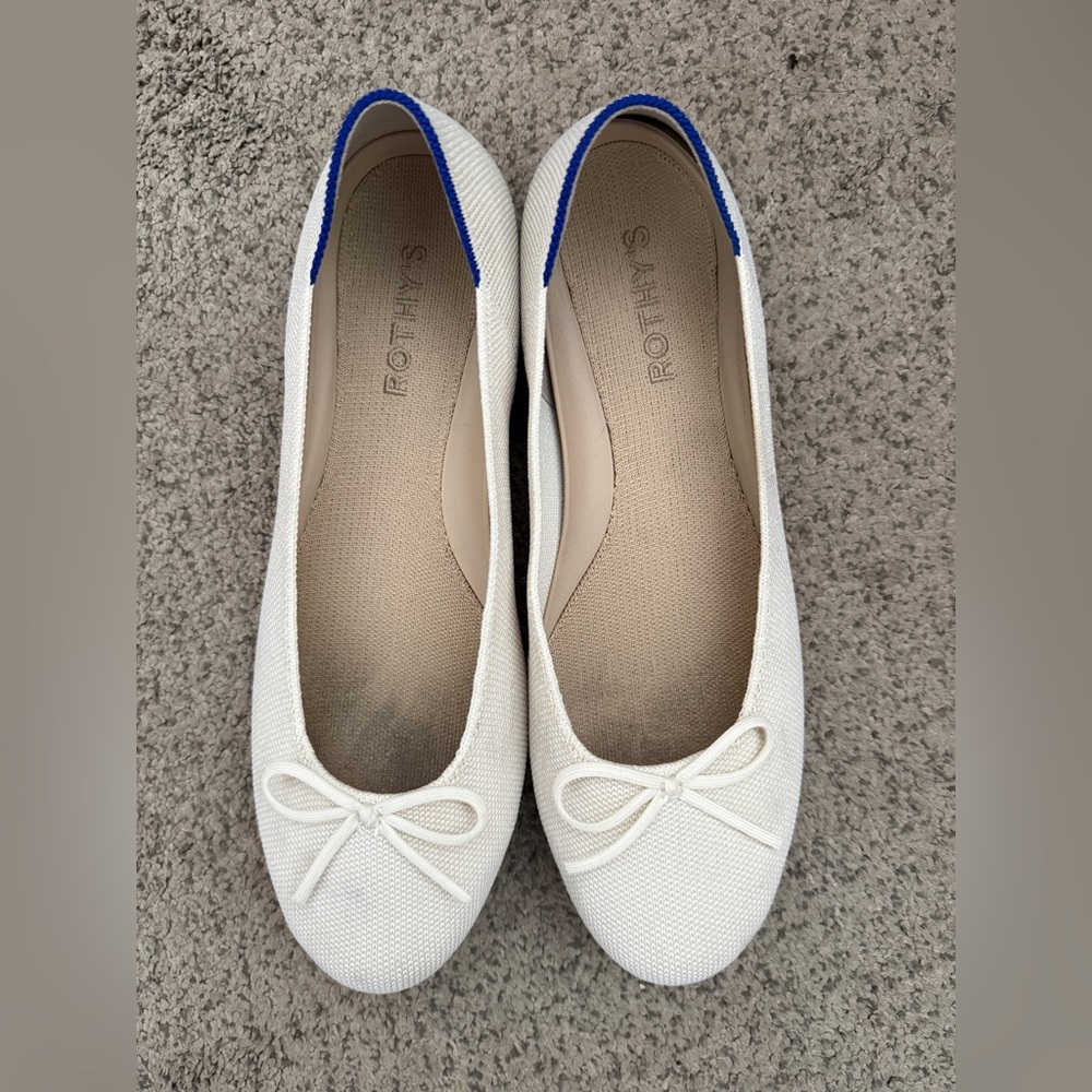 Rothy's Women's Cream Ballet Flats